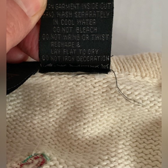 In Resource Women’s Christmas Sweater Vest L appliques Cardinals Pinecones - Picture 4 of 11